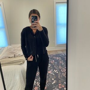 Athleta Black Long Sleeve Top